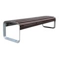 Outdoor Furniture Wooden Backless Exterior Bench Seat Outside Park Public Garden Patio Rustic Composite Wood Bench Seating