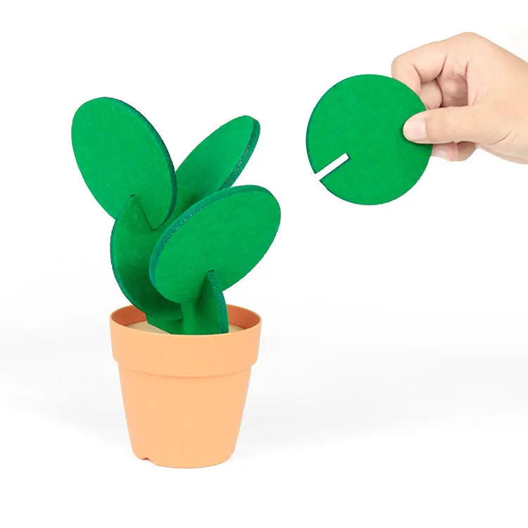 Custom Table Decor Felt Shape Cactus coaster for Drink