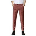 Wholesale Men's Plus Size Straight Mid Waist Stretch Casual Office Trousers Polyester/Cotton Waterproof Windproof Quick-Dry