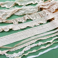 Elastic Cotton Thread Lace Cotton Crochet Ruffle Lace Trim for Clothing