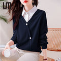 Liu Ming New Arrival 2025 Spring Autumn Fashion Elegant Long Sleeve Solid Color Casual Clothing Women s Sweatshirts