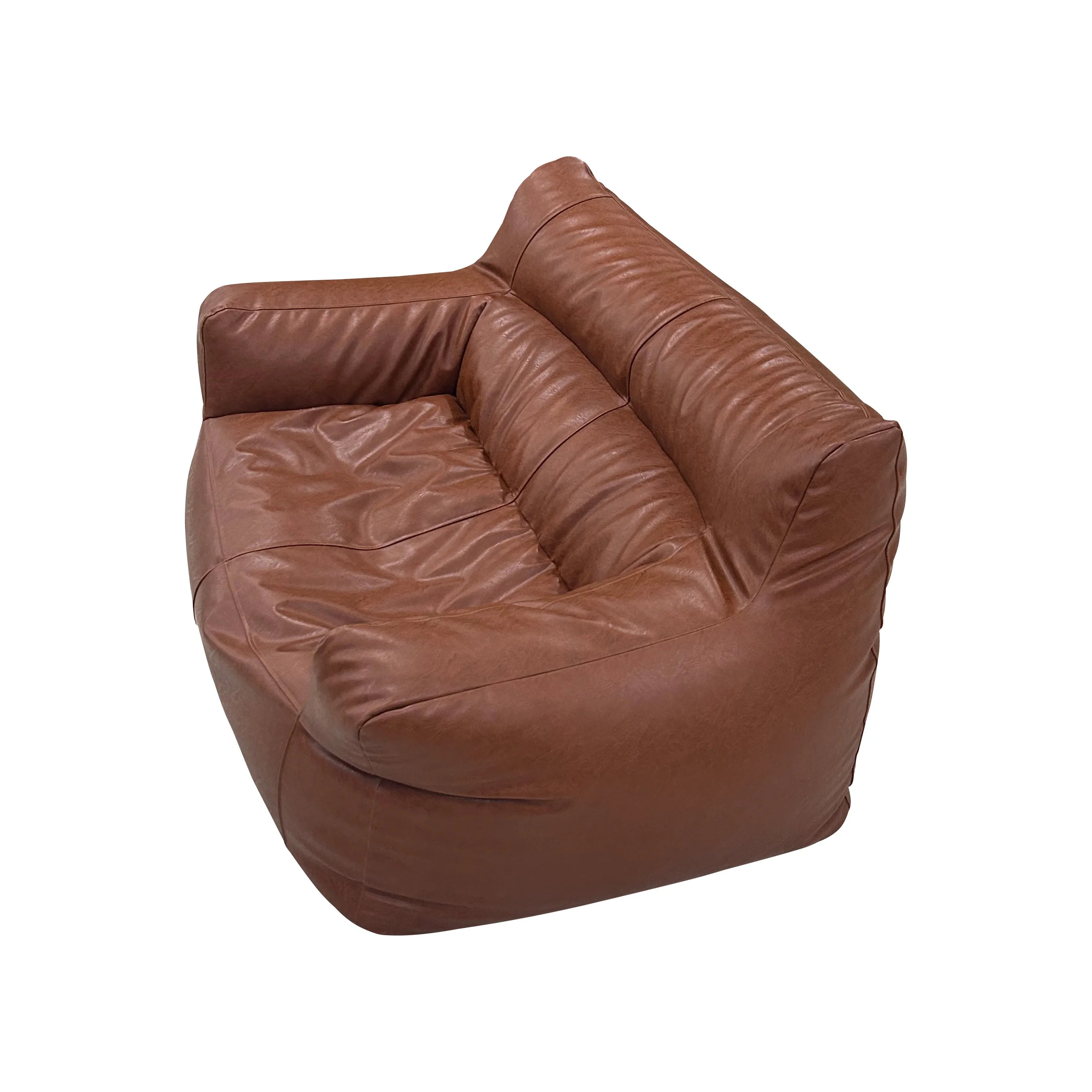 bean bag sofas Comfortable Luxury Leather Home Chatting Bean Bag Couch Living Room Sofa Chair