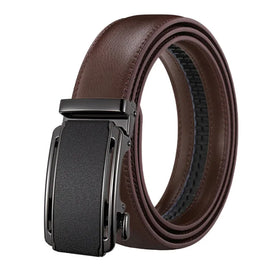 LQbelt Men's Ratchet Automatic Buckle Belt Genuine Leather Belts for Male Custom Logo Waistband Wholesale Factory