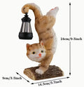 Yoga Cat Statue Figurine Outdoor/Indoor Garden Decor Lawn Ornament Housewarming Gift for Cat Lovers