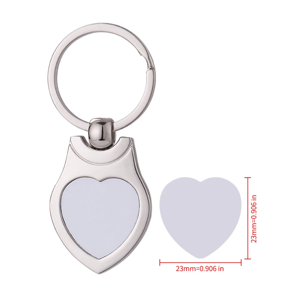 7-day Dispatch DIY Photo Keychain Souvenir Gifts Box Sublimation Metal Blank Keychains