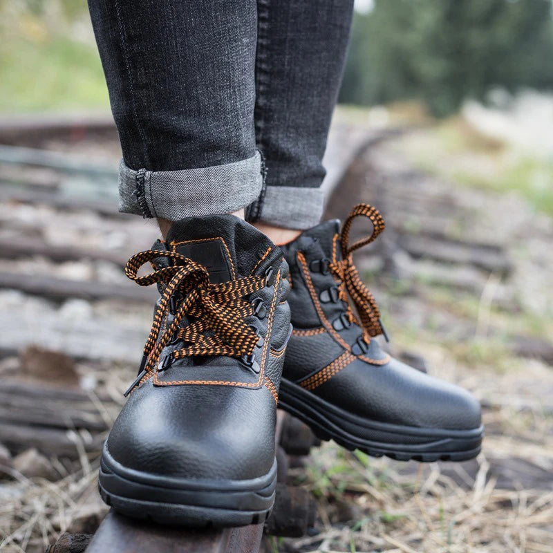 Steel Toe Puncture Proof  Industrial  Safety Shoes Safty Boots Men Safety Shoes Protective Work Boots for Men Safety