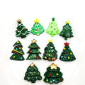 Paso Sico Happy New Year Christmas Green Festival Decorative Tree Sequins Tree DIY Resin Kawaii 3D Art Designs for Decoration