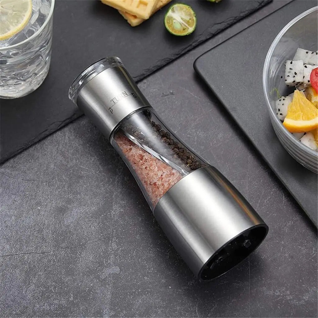 Factory Wholesale DUO Stainless Steel Manual  Salt and Pepper Grinder