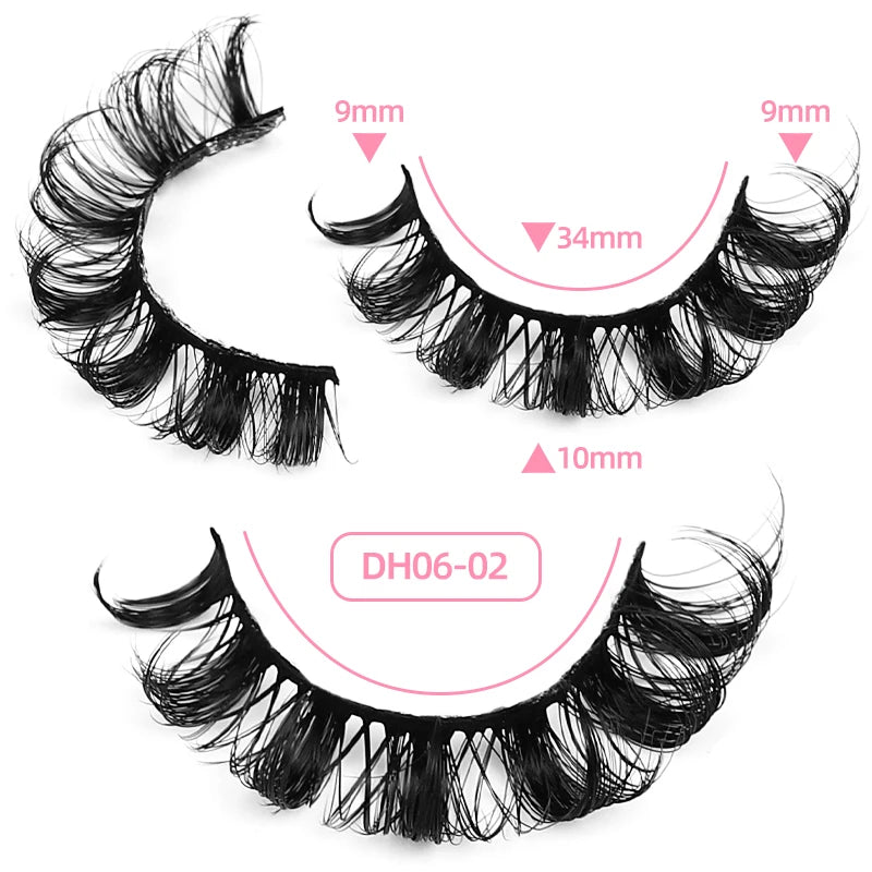 Lash Boxes Custom logo Russian d Roll Vegan Faux Mink Eyelashes 5 Pairs 10 Pair Mink Lashes Vendor