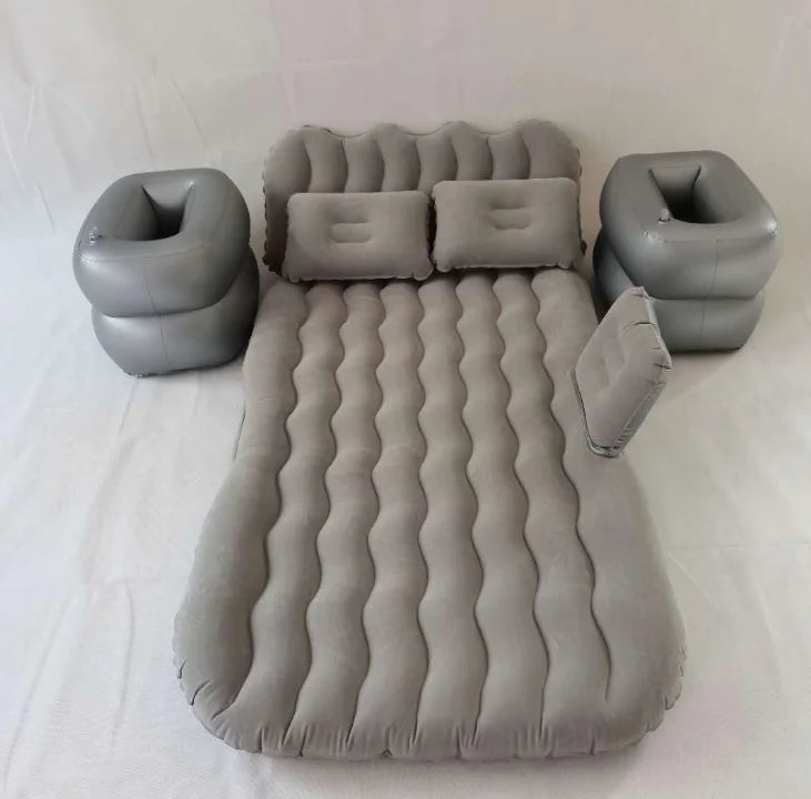 Yiwu Wholesale Pvc Flocking Car Travel Inflatable Mattress air Bed