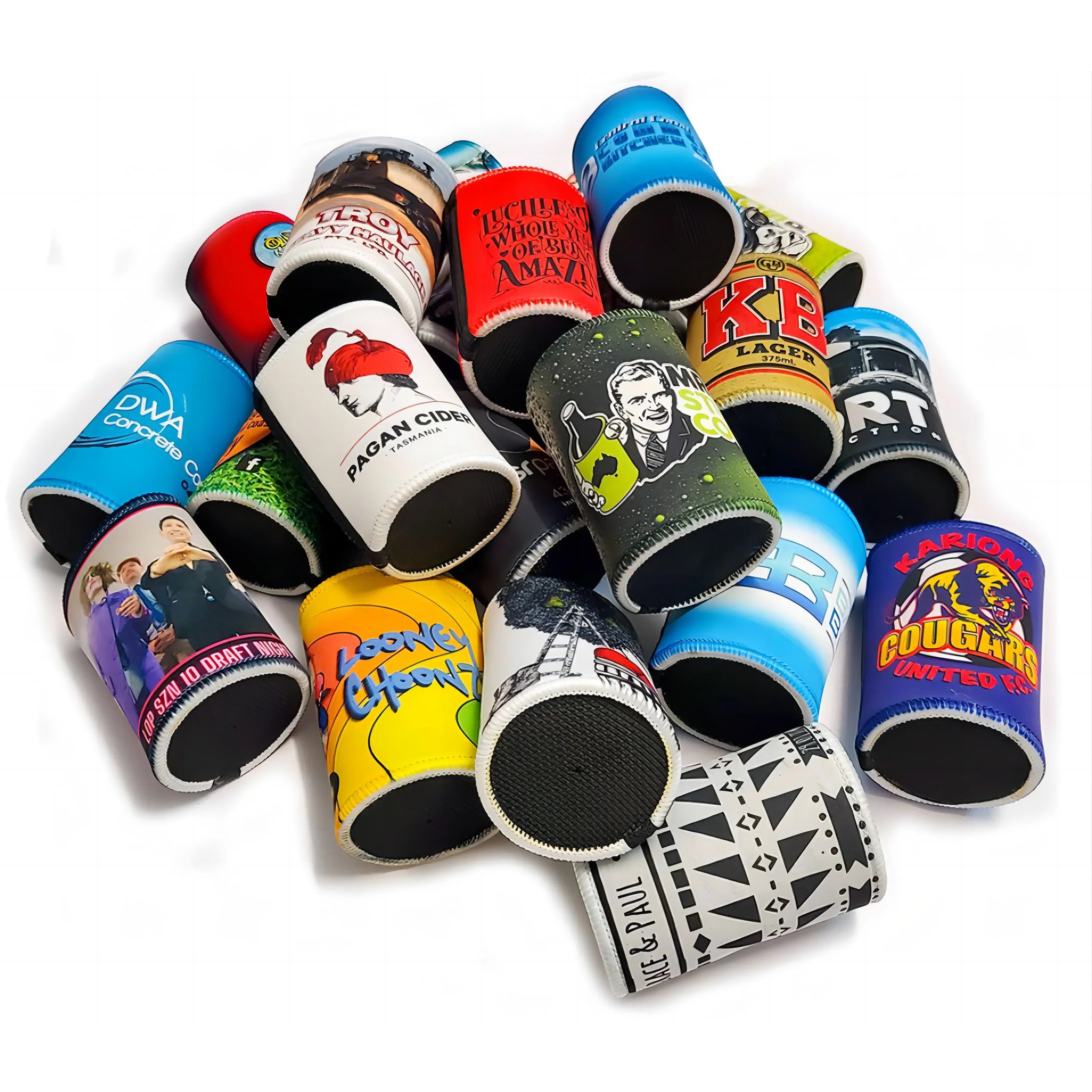 Customized 12oz Neoprene Insulated Sublimation Blank Letter Pattern Universal Can Cooler Holder for Cans