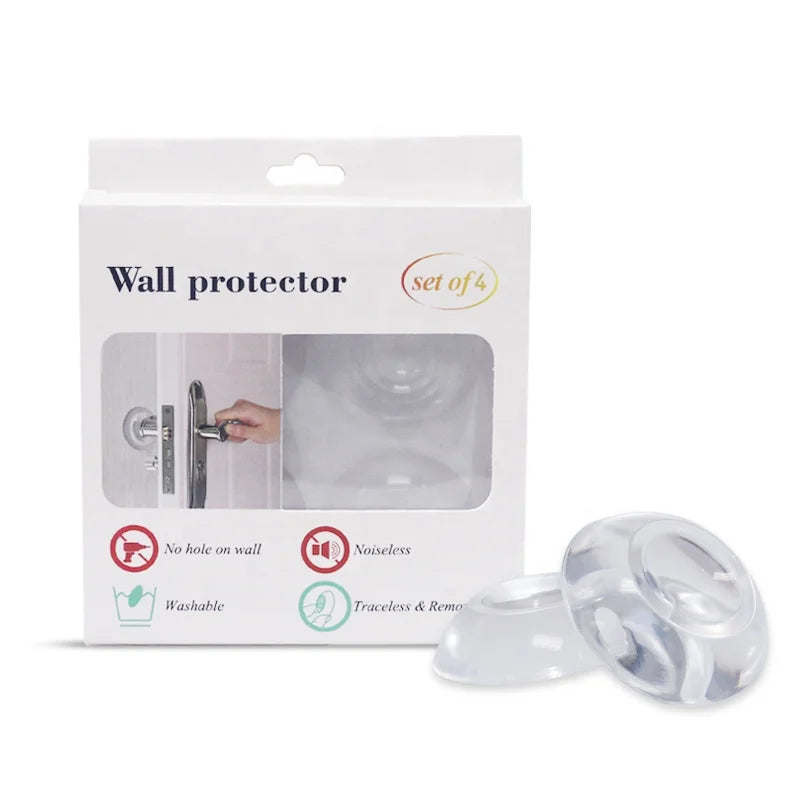 Door Stopper Silicone Handle Bumpers Self Adhesive Mute Anti-Shock Protection Pad Home Transparent Wall Protector Pad
