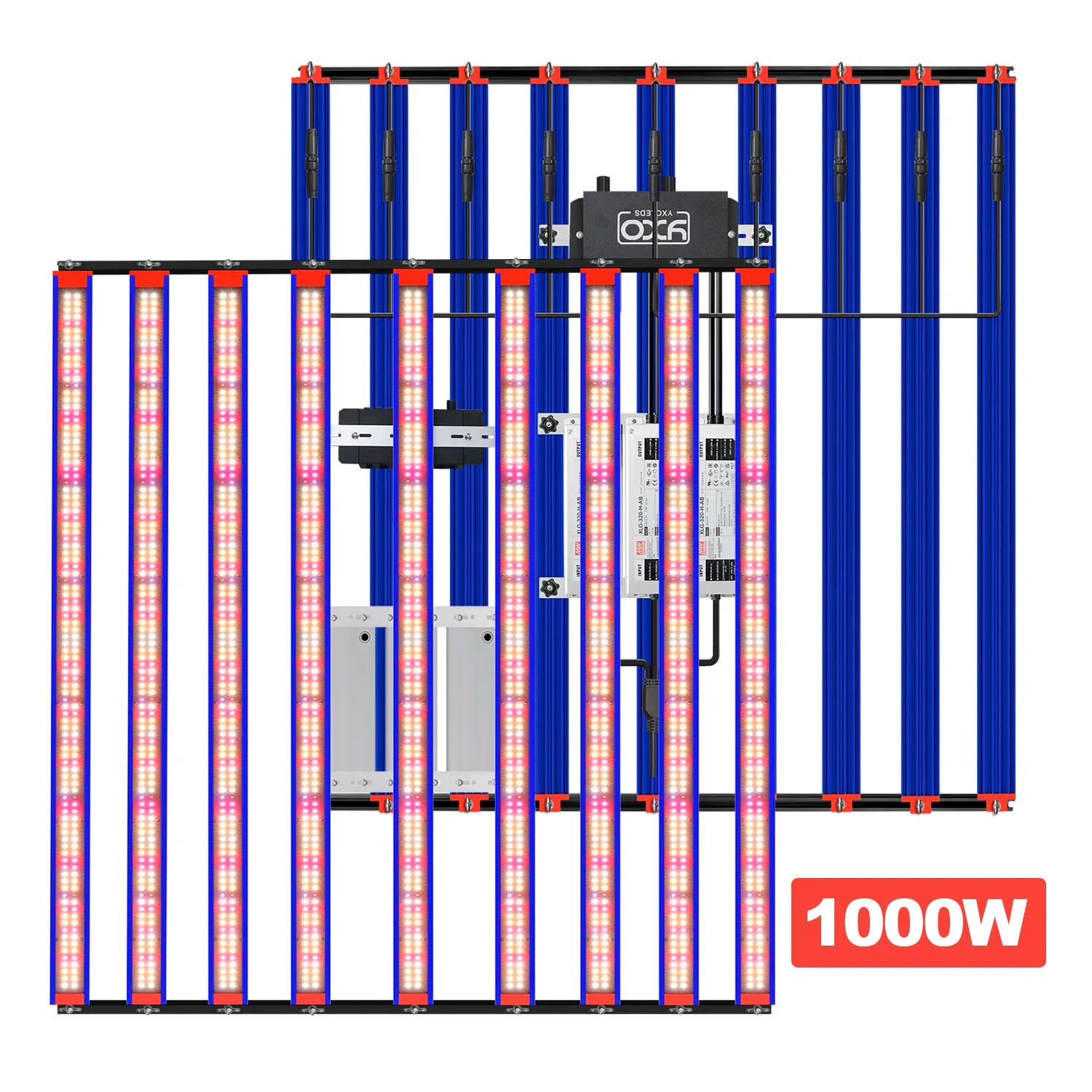 YXO  650w  1000w Epistar 660nm UV IR LED Grow Light Detachable Full Spectrum Led Grow Light bar