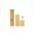 DIY Wholesale Essential Oil Bottle Bamboo Cap Amber Bottles Folk Crafts