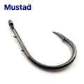 Mustad 100% Norway Origin Double Backstabbing Freshwater Fishing Hook Offset 1#-9# Model 10757SP-BN