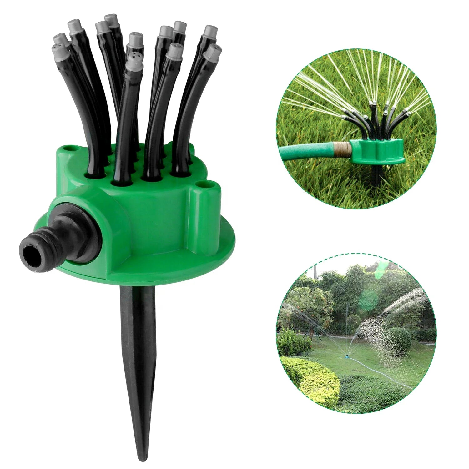 Titans Plastic Adjustable Garden Irrigation Noodle Head Automatic Watering Sprinkler for Garden Lawn Irrigation