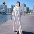 Zaynab Abaya Casual African Uae Abayas Muslim Dresses Nada Fabric Turkish Wholesale Abaya