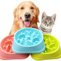 Custom Pet Feeding Slow Eat Pet Feeder Dog Bowl Anti-choke Slow Eating Bowl for Dogs Cats