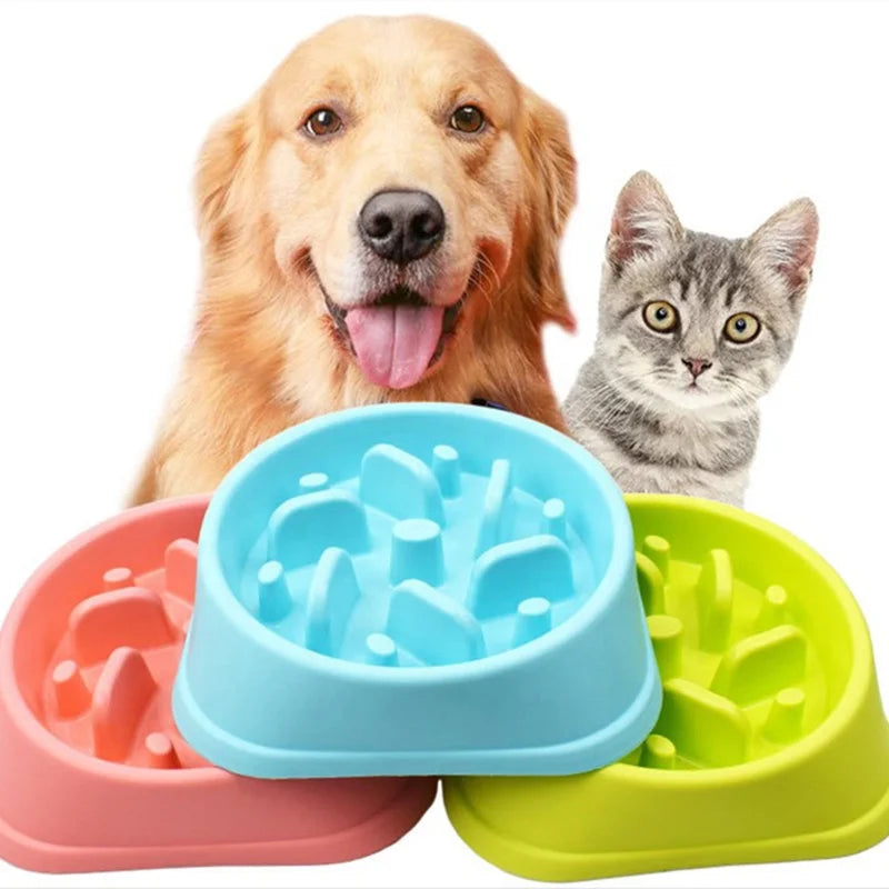Custom Pet Feeding Slow Eat Pet Feeder Dog Bowl Anti-choke Slow Eating Bowl for Dogs Cats