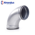 HVAC Parts Ventilation Galvanized Steel 90 Degree Elbow Bend for Spiral Duct