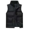 Autumn Winter Men Warm Sleeveless Vest Waistcoat Stand Collar Men's Vest Fashion Casual Coats for Mens