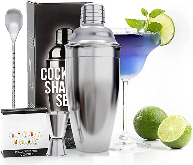 Amazons Top Sellers 3-piece Stainless Steel Martini Shaker Drink Mixer Set Mixology Bartender Kit with Recipe