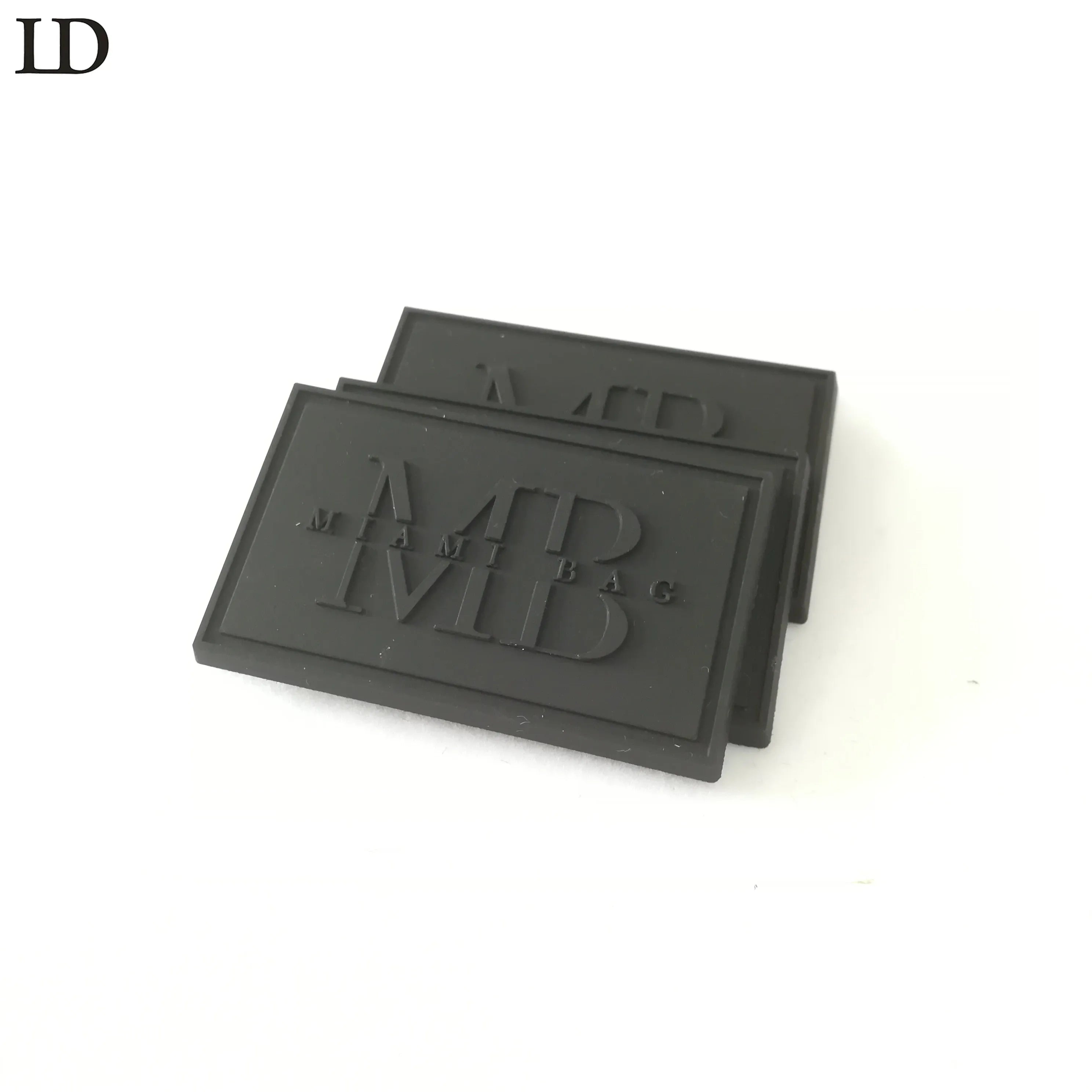 Any Color 3D Heat Transfer  Label Made Embossed logo Label PVC Rubber Patch for Clothing/bag