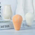 Lamp Bulb Candle Mold Silicone Mold Handmade Soy Wax Soap Epoxy Resin Scented Candle Making Supplies Striped Balloon