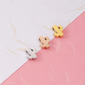 Stainless Steel Cactus Beads Pendant Charm for Diy Necklace Bracelet Anklet Three Color to Choose 10*8mm