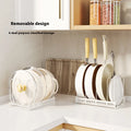 Modern Iron Art Multi-Layer Adjustable Desktop Pot Lid Rack Metal Storage Organizer Kitchen Utensils Extendable Holder