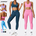 YOKE New Arrive Best Quality Women Workout Sets Scrunch Butt Leggings High Waist Women Leggings Seamless Women Gym
