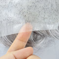 Skin Pu Base Men Toupee Strong Knot Hair Replacement Undetectable Front Hair Line Fast Shipping