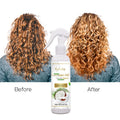 Yedda 250ml Organic Coconut Oil Hair Spray for Curly/4C Hair-Enhance Curls Brighten Shine Strong Hold & Anti-Frizz
