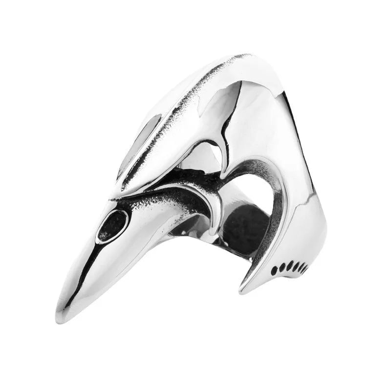 Wholesale Stainless Steel Bird Skull Ring Gothic Animal Skull Men Ring Bulk Order Ready Stock Low MOQ