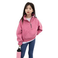 Girl Sports Outwear Autumn New Arrivalkids Stand Collar Half Zipper Sweatshirtlong Sleevesloosetops
