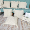 Handmade Bohemian Moroccan Style Cushion Cover 100% Cotton Handmade Crochet Macrame Throw Pillow Cover/