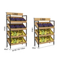 Best Price Fruit and Vegetable Display Stand Supermarket Fruit Rack Custom
