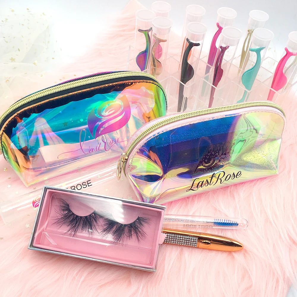 High Quality Wholesale PVC & TPU Transparent Cosmetic Bags with Zipper Fashion Private Label Makeup Bags