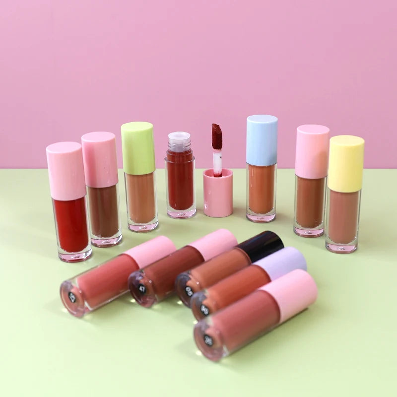 Wholesale Custom 73 Colors DIY Long Lasting Lip Stick Own Brand Clear Liquid Lipstick Private Label