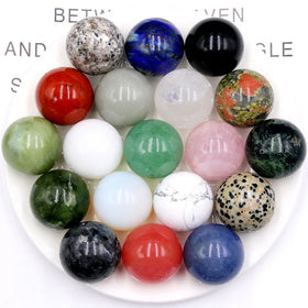 30mm Rose Quartz Sphere Ball Crystals Wholesale Bulk Healing Stones Gemstone Spiritual Products Meditation for Chakra Ornaments