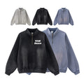 Custom   Blank Weight Supplier Sweatshirts Drop Shoulder Oversized 330 Gsm Fleece Retro Neutral Pullover Men Sweatshirts