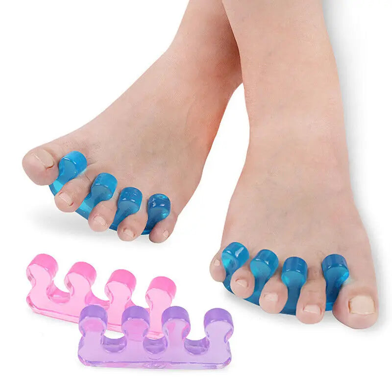 3 Holes Bunion Toe Separator Pedicure Manicure Hammer Toe Separator Splints Silicone Toe Spacer