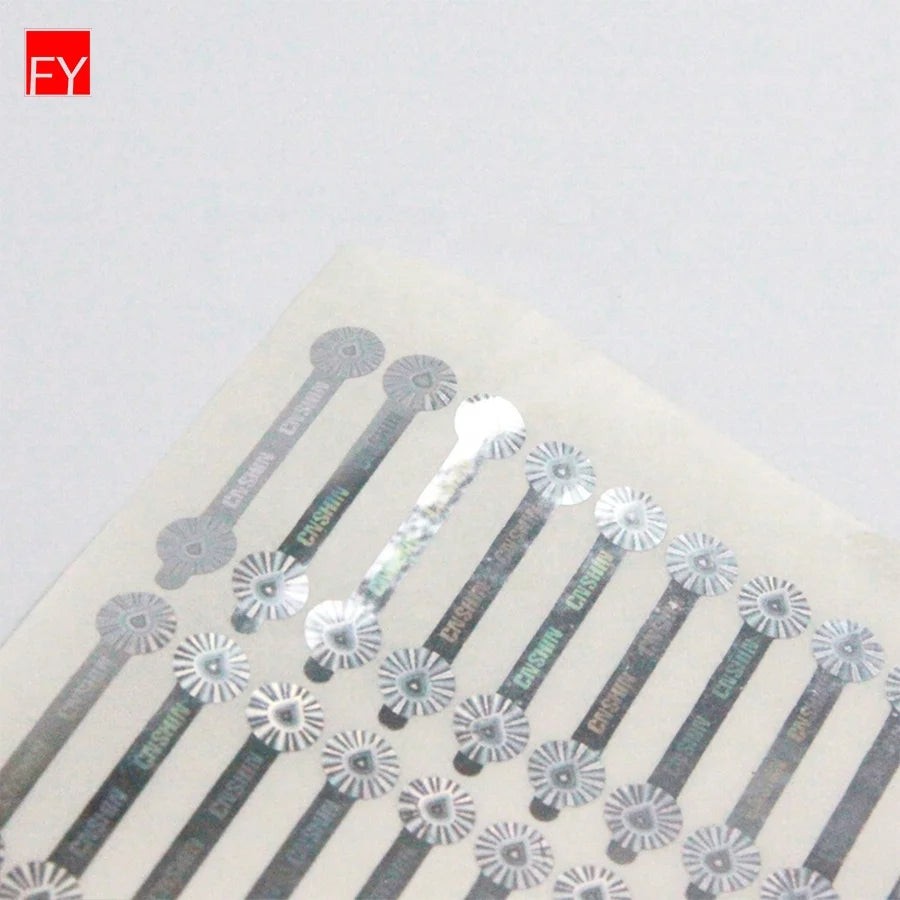 Security Seal for Hologram Labels Stickers Electronics Gold Box Custom Beverage Bottle Die Cut Paper Label Holographic Sticker