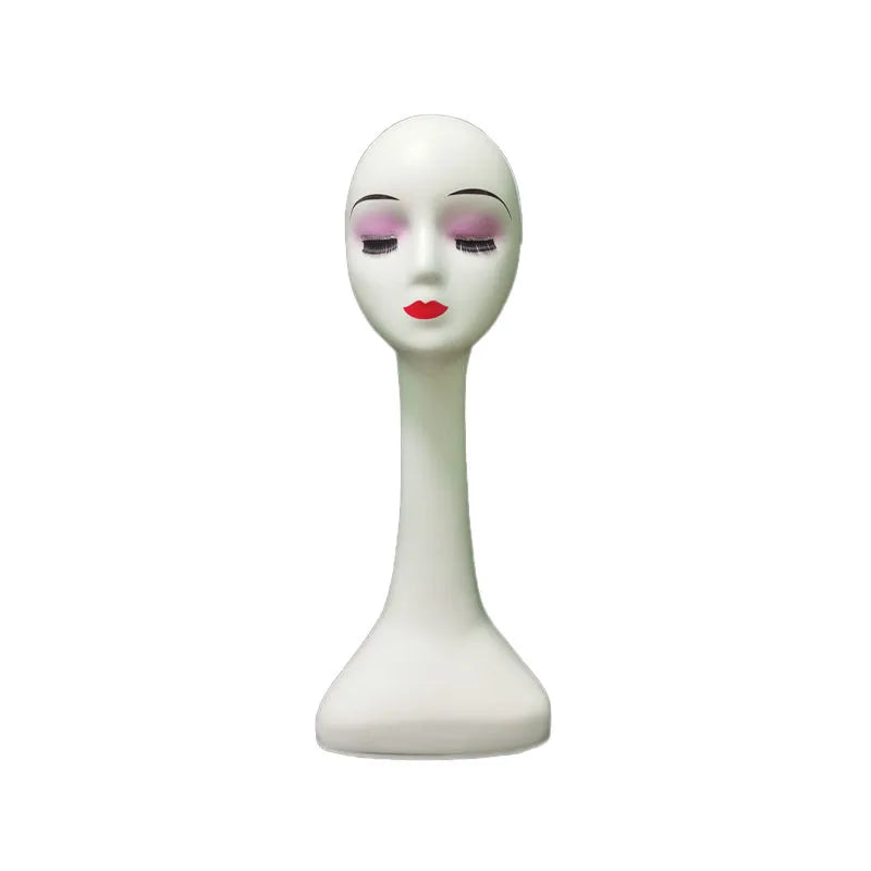 Wholesale Custom Makeup Wig Display Mannequin Head with Stand PE Material
