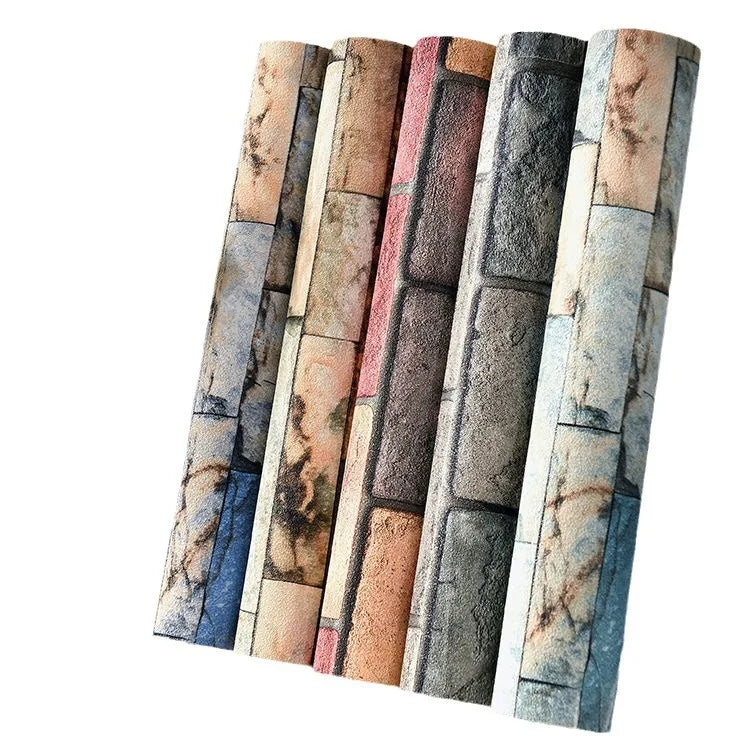 Hot Sale Vintage Geometric XPE Material Self-adhesive Waterproof Moisture-proof Fireproof Soundproof Heat Insulation Living Room