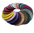 Wholesale Women French Artist Warm Wool Winter Beanie Berets Vintage Plain Beret Hats Solid Color Elegant Lady Winter Caps