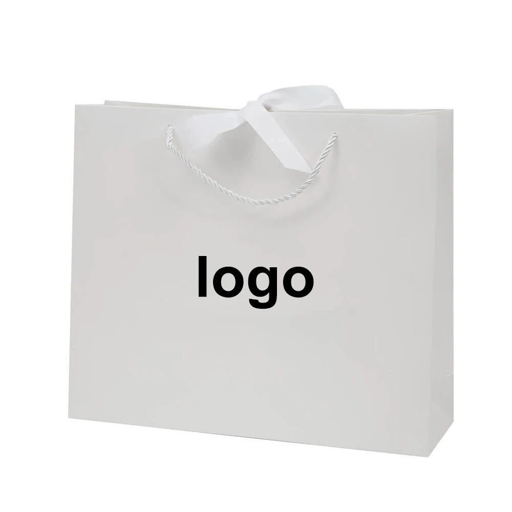 Shenzhen Paper Bag Custom Size Print Logo Paper Bags Bronzing Foldable Luxury Clothing Shopping Paper Bags