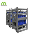 Excellent Material Hydrogen Gas Cylinder Storage Rack for 50L 200bar/ 50L 300bar DNV Gas Cylinder Bundle With Certificate