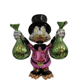 Factory Customized Duck Bag for Art Hand-painted Resin Sculpture Home Decor Modern Art Collectible Gift