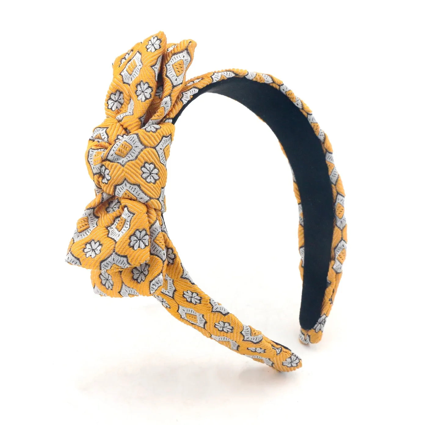Good Quality Yellow Women's Custom Bowknot Elegant Casual Fashion Sweet Simple Hair Accessories
